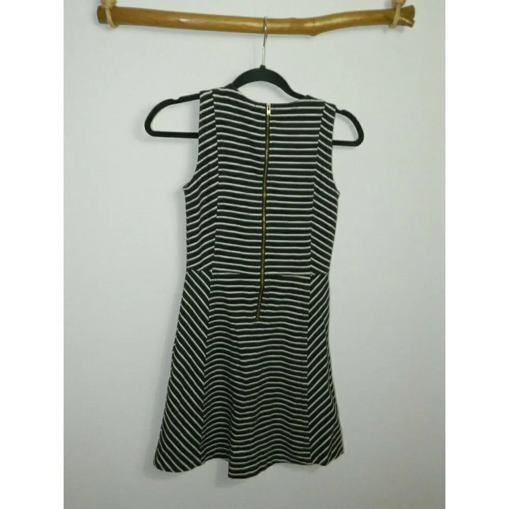 JJ Crew Dress Size‎ 00 Blue White Striped Sleeveless Nautical Coastal Grandma